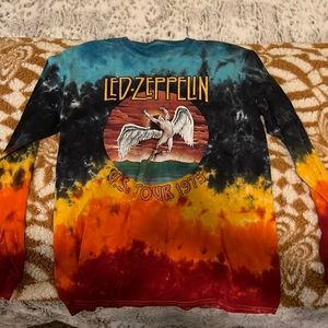 Led Zeppelin long sleeve tie dye